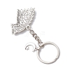 Wolf Tibetan Style Alloy Keychains KEYC-JKC01164-4