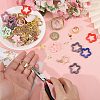 1 Bags DIY Keychain Kit DIY-GL0007-18-3