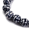 Handmade Blue and White Porcelain Beads Strands PORC-I027-01E-3