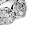 Non-Tarnish 304 Stainless Steel Hexagon Link Chain Bracelets for Women Men BJEW-Q343-06P-3