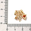 Brass Micro Pave Cubic Zirconia Pendants KK-M301-03G-3