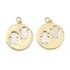 Natural Shell Pendants KK-L251-36G-1