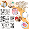   9 Sheets 9 Styles PVC Plastic Stamps DIY-PH0021-88-6