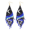 Boho Tassel Beaded Earrings for Women UT0831-1