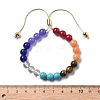 Long-Lasting Plated Brass Beads Slider Bracelets for Women BJEW-K268-01G-5