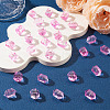 30Pcs Transparent Handmade Lampwork Beads LAMP-TADJ0001-12F-5