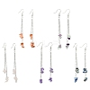 5Pair Brass Dangle Earrings EJEW-FS00040-1