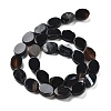 Natural Black Agate Beads Strands G-P559-B09-01-4