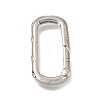 Brass Micro Pave Clear Cubic Zirconia Clasps KK-CBAEEA8-04P-1