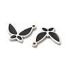 304 Stainless Steel Enamel Pendants STAS-F291-02P-03-2