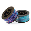 2 Rolls 2 Colors Segment Dyed Round Polyester Twisted Cords OCOR-TA0003-65D-2