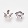 5-Petal 201 Stainless Steel Flower Bead Caps STAS-L205-17P-2