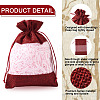 15Pcs 3 Colors Polyester Blank DIY Craft Drawstring Bag ABAG-CW0001-02-4