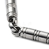 304 Stainless Steel Column Link Chain Bracelet BJEW-Z023-15P-2