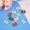 10Pcs 5 Colors Spray Painted Alloy Pendants FIND-TA0005-16-4