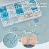 DIY Snowflake Alloy Dangle Earrings Making Kit DIY-PH0022-67-4