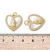 Brass Micro Pave Cubic Zirconia Pendants KK-U070-13A-G-3