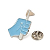 Fist with Flag Enamel Pins JEWB-R050-02P-05-3