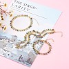 Handmade Dyed Natural Faceted Agate Beaded Chains Bracelets & Anklets & Necklaces SJEW-JS01177-2