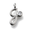 Brass Micro Pave Cubic Zirconia Pendants KK-B132-12P-G-1