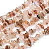 Natural Black Gold Rutilated Quartz Beads Strands G-G905-20A-1