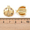 Brass Micro Pave Cubic Zirconia Stud Earrings EJEW-F400-03C-G-3