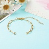 304 Stainless Steel Paperclip Chains Bracelet Making X-AJEW-JB01038-01-2