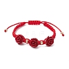 2Pcs Nylon Cord Braided Bracelets for Women BJEW-JB11288-3