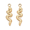 304 Stainless Steel Charms STAS-N125-24C-G-1