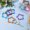 18Pcs 9 Colors Aluminum Alloy Rock Climbing Carabiners DIY-DC0003-94-5