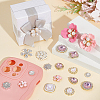 30Pcs 15 Styles Resin Rhinestone & Alloy Cabochons DIY-NB0014-60-4