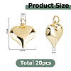 20Pcs Brass Pendants KK-HS0002-15-2