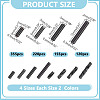2840Pcs 8 Styles Glass Twist Bugle Beads SEED-AR0001-45-2