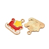 Christmas Alloy Enamel Pendants ENAM-K080-01J-G-2