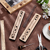2Pcs 2 Styles Composite Board Cutting Die Leather Keychains Stencils DIY-UN0007-32A-4
