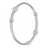 304 Stainless Steel with Crystal Rhinestone Pendants RB-OY001-80P-01-1