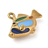 304 Stainless Steel Enamel Pendants STAS-Z153-09G-03-2