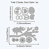 Carbon Steel Cutting Dies Stencils DIY-WH0309-502-6