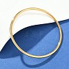 304 Stainless Steel Plain Bangles for Women BJEW-D355-01G-2