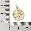 Brass Enamel Charms KK-E092-15G-02-3