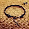 Beach Alloy Charm Adjustable Waxed Cord Anklets for Women FS-WG9CC8A-04-1