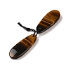 2Pcs Natural Tiger Eye Pendants G-A228-03C-2