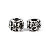 Antique Silver Plated Alloy Rhinestone Large Hole European Beads MPDL-R041-02A-2