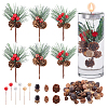 106Pcs 8 Style Artificial Winter Christmas Decorations Set DIY-GA0004-79-1