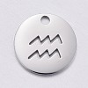Non-Tarnish 304 Stainless Steel Charms STAS-F246-01D-1