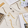18Pcs 9 Style Tibetan Style Alloy Bookmarks Findings with Hole AJEW-SC0002-57-4
