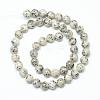 Natural Sesame Jasper/Kiwi Jasper Bead Strands G-R345-8mm-27-2