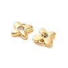 Brass Cubic Zirconia Charms KK-D300-04G-2