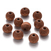 Painted Natural Wood Beads WOOD-N006-03A-02-1