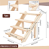 DIY 4 Tier Pine Wooden Display Risers ODIS-WH0025-109-2